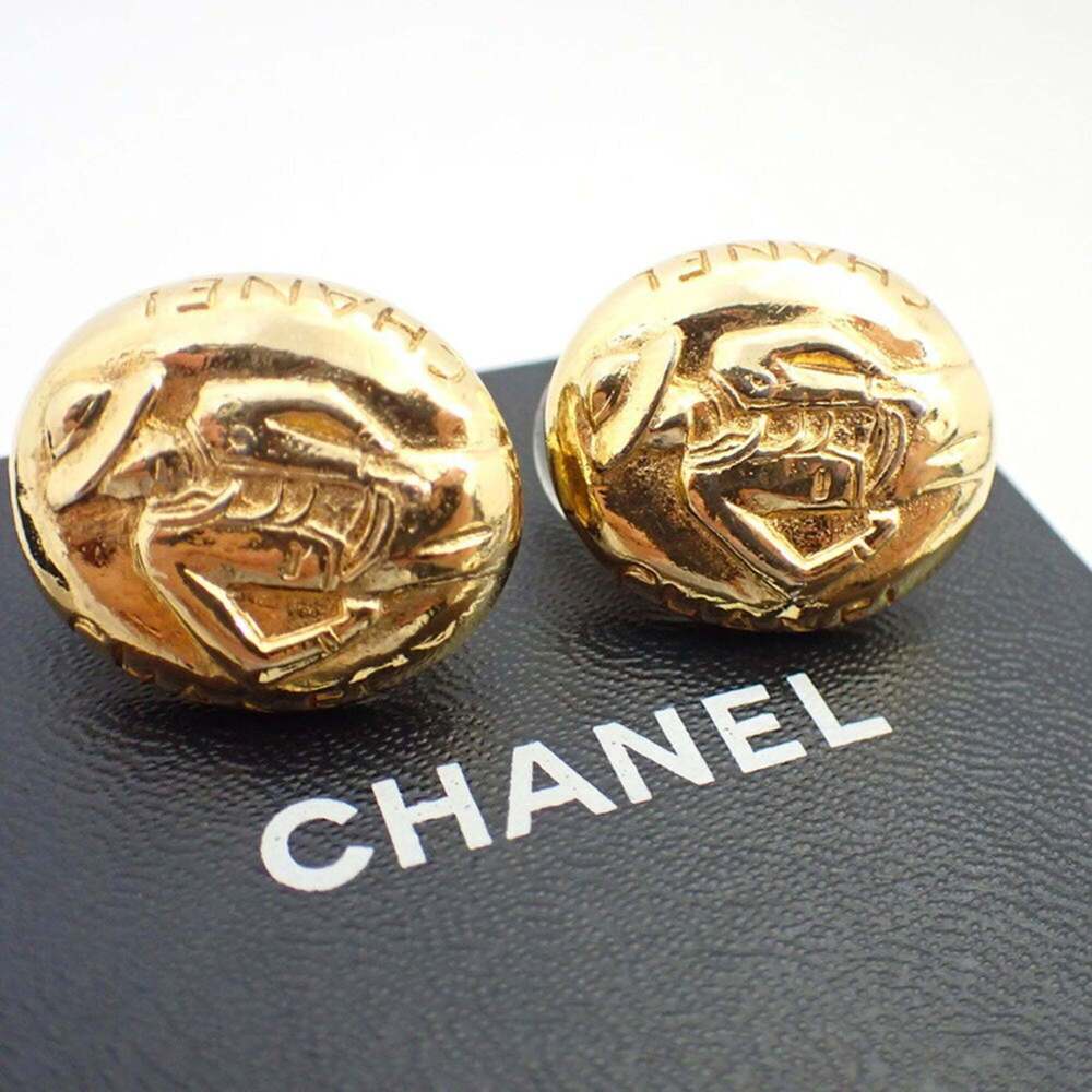 CHANEL Gold Earrings - Picture 9 of 11
